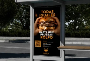 Proyecto Rolfo Burger realizado por Aquí Hay Marketing
