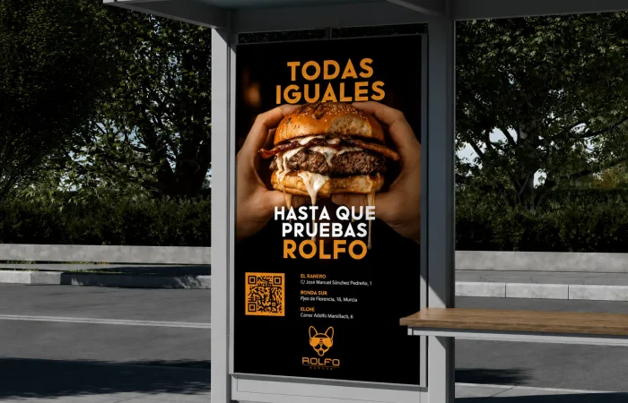 Proyecto Rolfo Burger realizado por Aquí Hay Marketing